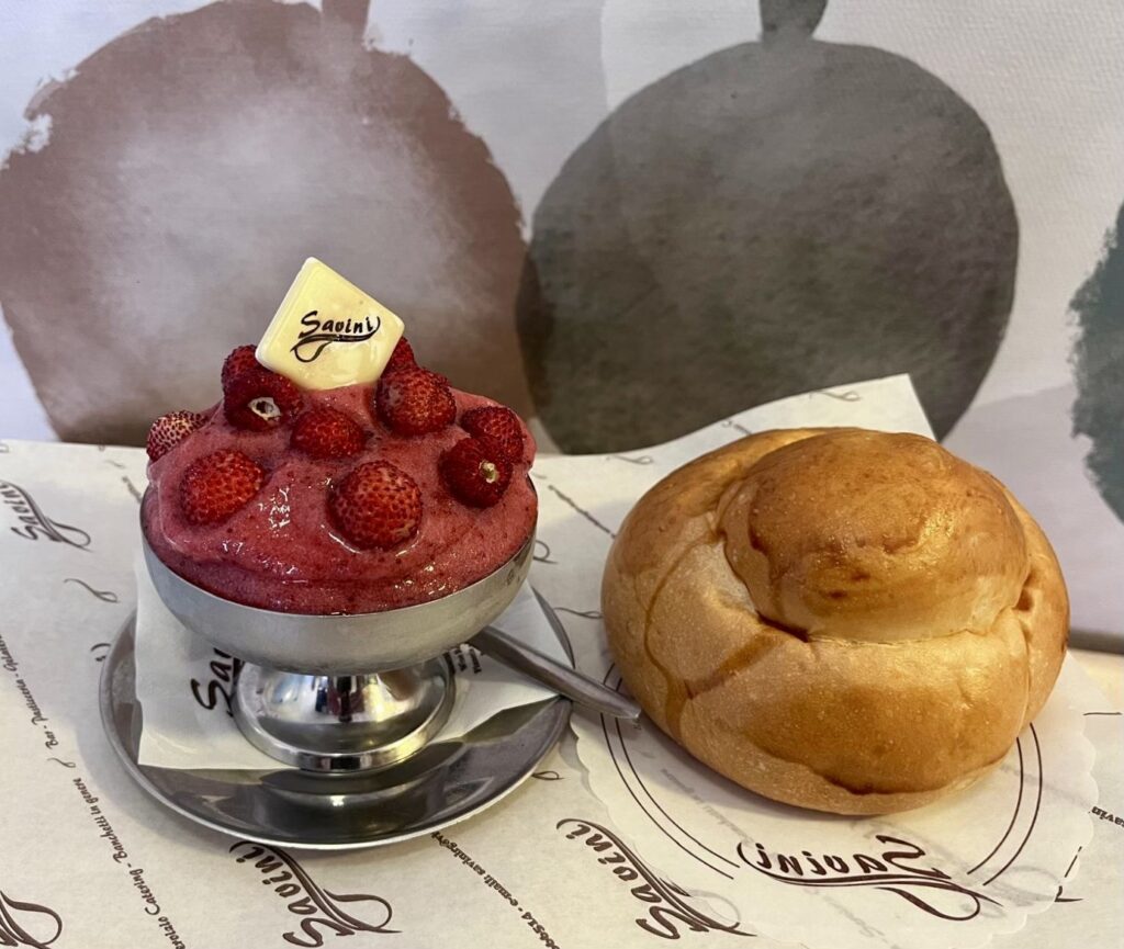 granita di fragole savini bar